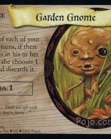 Garden Gnome Trading Card Harry Potter Wiki Fandom