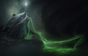 Łódź w jaskini horkruksa (Pottermore)