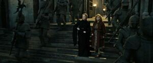 Minerva and Molly Battle of Hogwarts