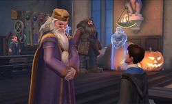 Dumbledore with Jacob's sibling Hallowe'en Decorations HM