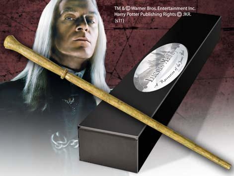 HARRY POTTER Bacchetta Lucius Malfoy Magic Wand Noble Collection