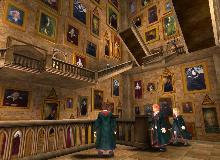 Image Portraits and the moving stairs 01.jpg Harry Potter Wiki