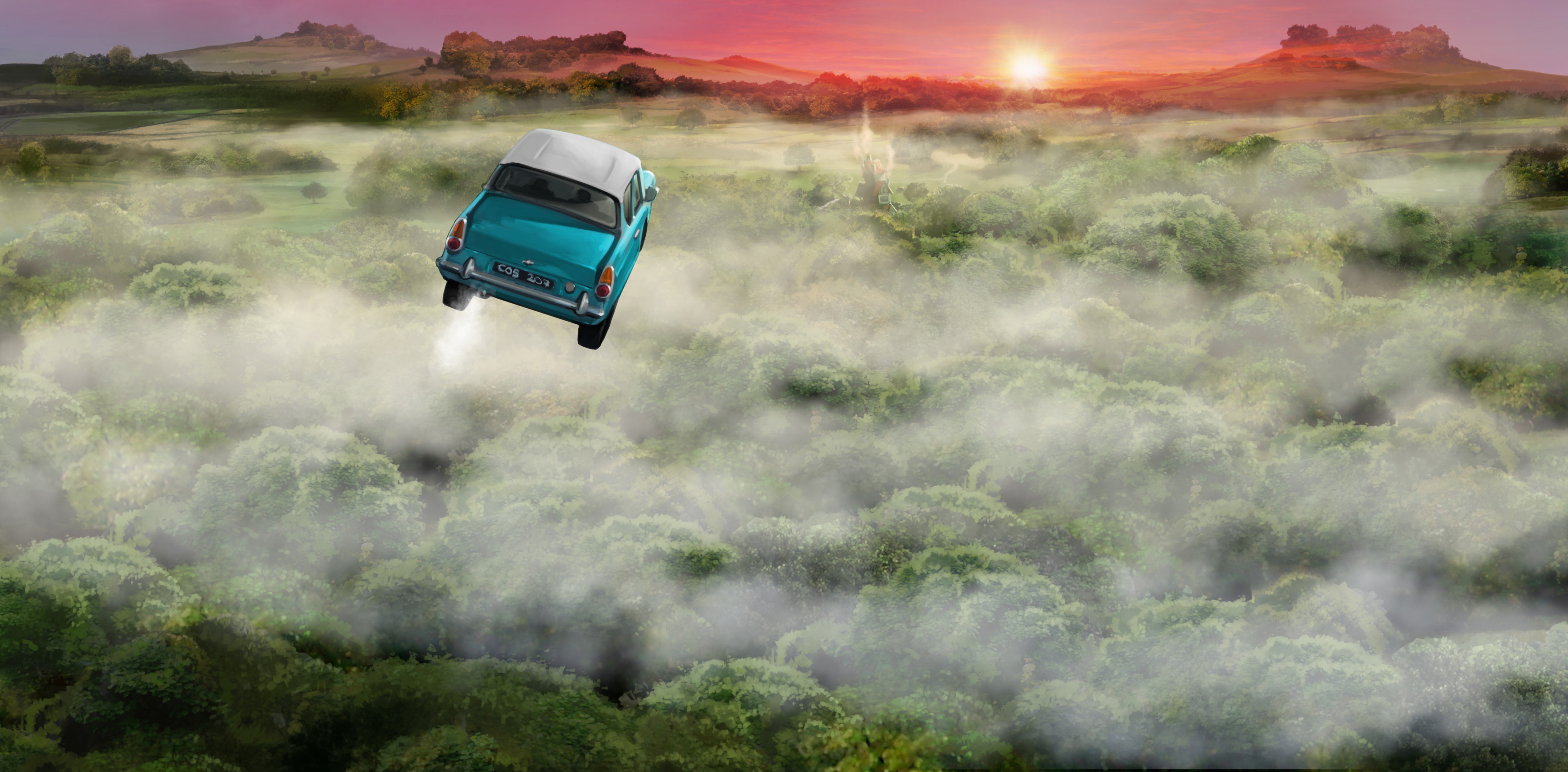 Flying Ford Anglia Harry Potter Wiki Fandom