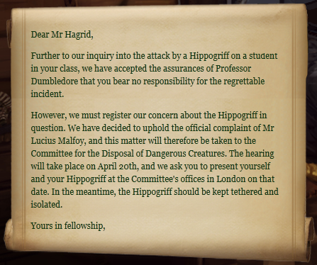 Image HagridGovernorsLetter Harry Potter Wiki Image HagridGovernorsLetter Harry Potter Wiki