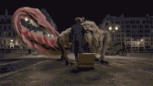 Newt fighting with Zouwu
