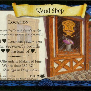 Wand Shop Trading Card Harry Potter Wiki Fandom