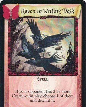 Raven To Writing Desk Trading Card Harry Potter Wiki Fandom