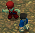 A Red Cap attacking Harry Potter