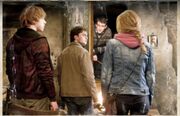 Trio in Hogsmeade