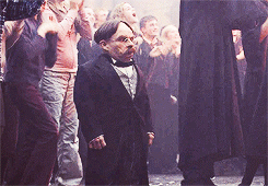 Flitwick cheering for Fred and George