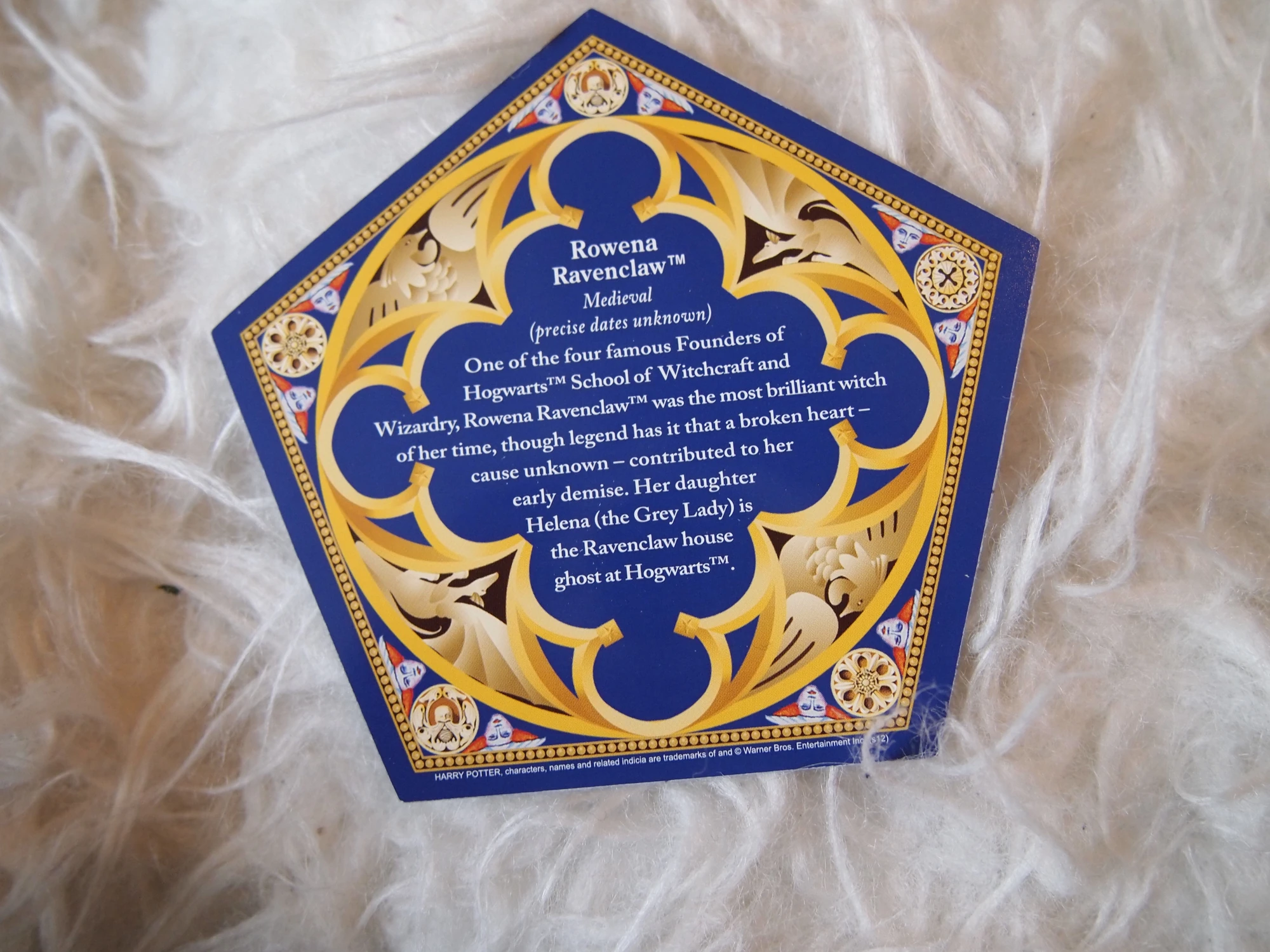 Image Rowena Ravenclaw Chocolate Frog Card WWHP.jpg Harry Potter