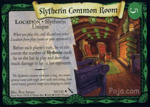 Slytherin Common Room Trading Card Harry Potter Wiki