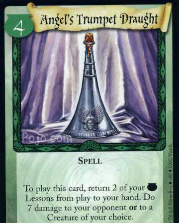 Angel S Trumpet Draught Trading Card Harry Potter Wiki Fandom