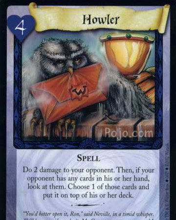 Howler Trading Card Harry Potter Wiki Fandom