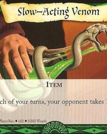 Slow Acting Venom Trading Card Harry Potter Wiki Fandom