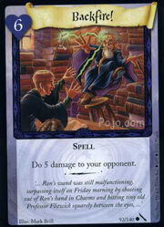Backfire! (Harry Potter Trading Card)