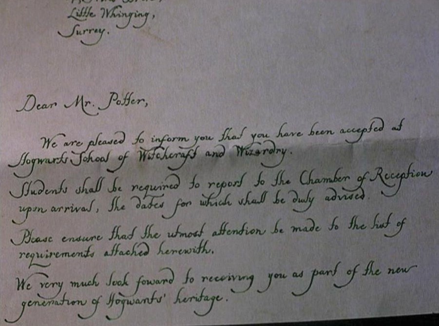 Imagen - Carta de Registro.jpg  Wiki Harry Potter Fanon 