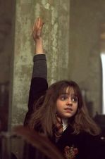 Hermione raising hand