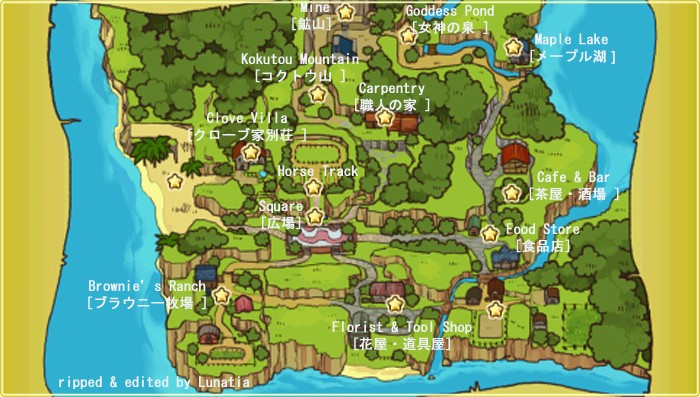 Map of Leaf Valley (HoLV) Harvest Moon Wiki FANDOM