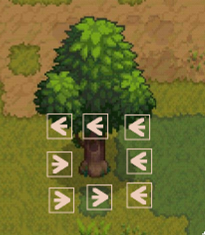 Tree fall direction