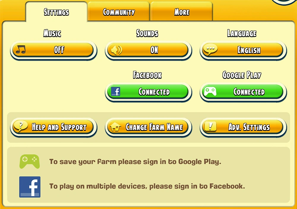 Settings Hay Day Wiki FANDOM powered by Wikia