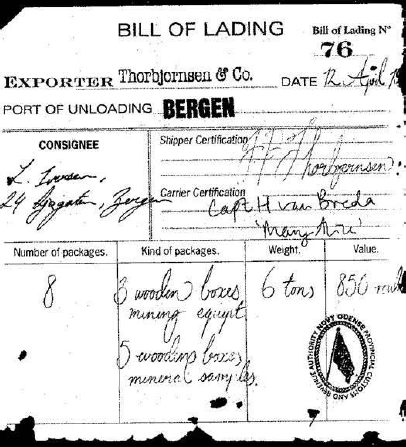 bill lading