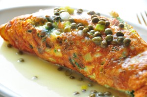 Salmon frittata