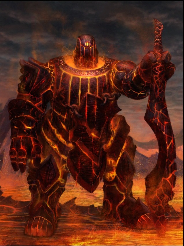 angry giant forge man