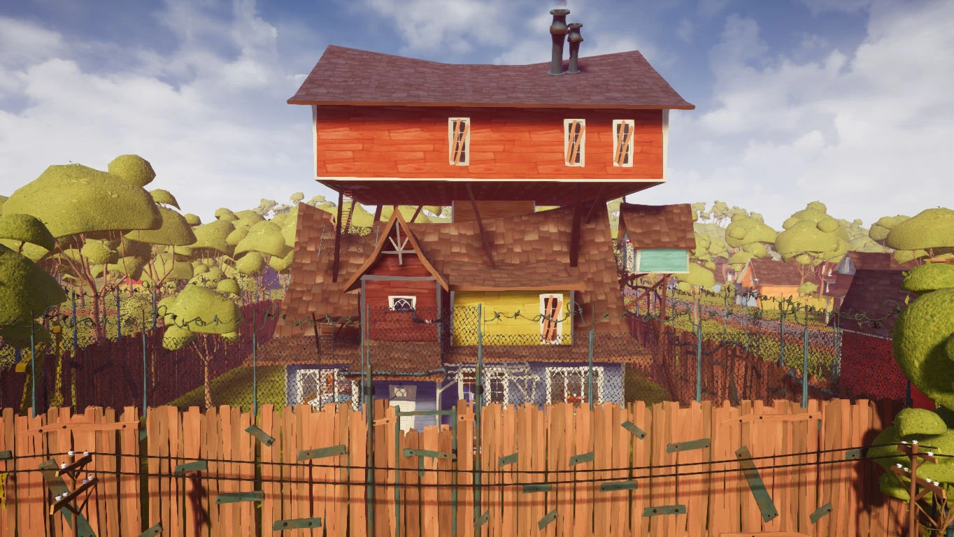 Hello neighbor pre-alpha дом. Hello neighbor дом главного героя. Дом hello. Дом из игры привет сосед альфа 1. Розовый дом хелло китти.