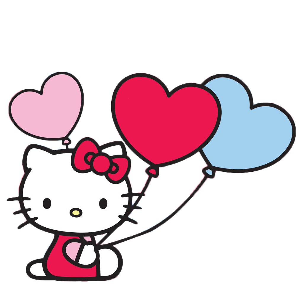 Hello kitty kläder Hello Kitty. Hello Kitty was born in the suburbs of London. She lives with her parents and her twin sister Mimmy who is her best friend. Her hobbies include baking cookies and making new friends.