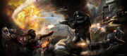 Army vs zombies!!!