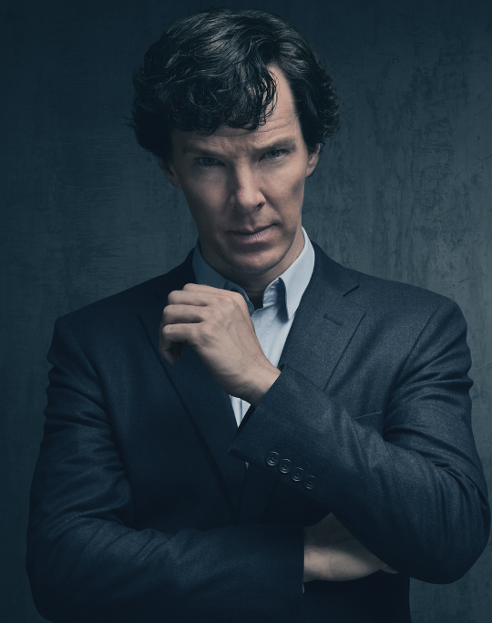 Benedict Cumberbatch as 'Sherlock Holmes'
