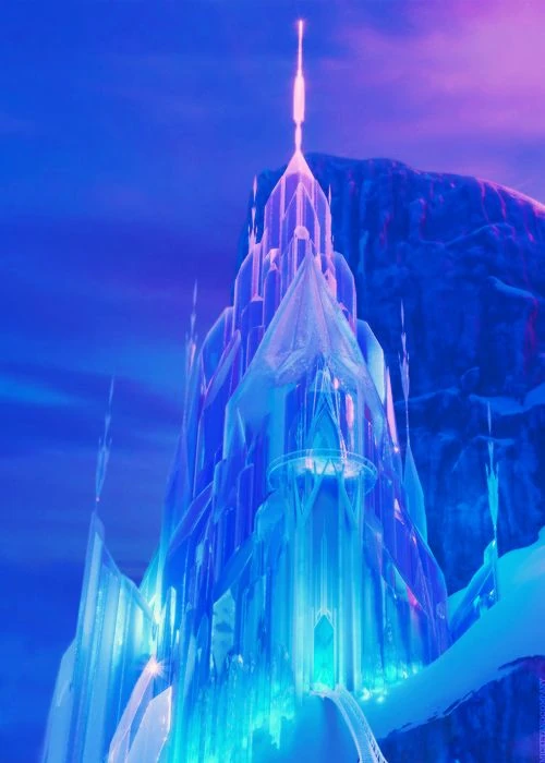 elsa and anna ice castle