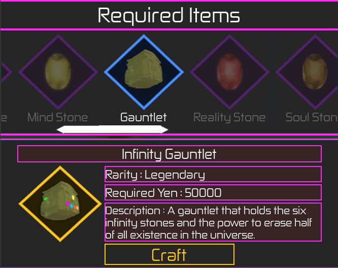 Thanos Gauntlet Roblox Gear