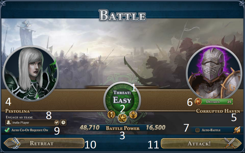 Battle Engagement Interface