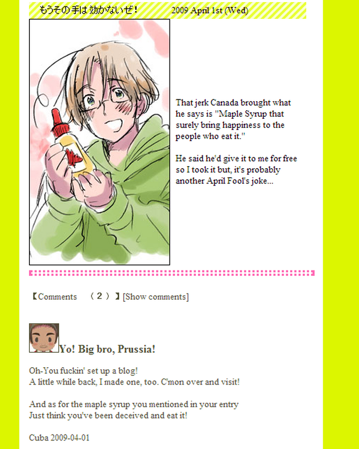 Prussia Canada Hetalia Archives Fandom