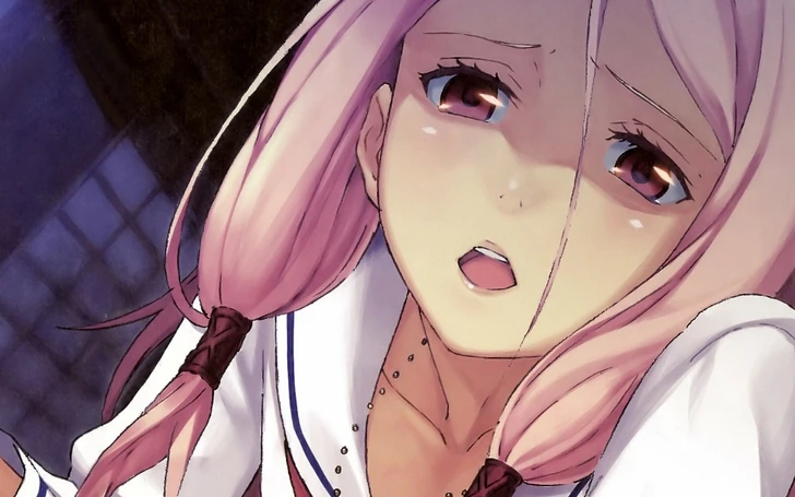 Image Pink Hair Twintails Open Mouth Pink Eyes Anime Girls Faces