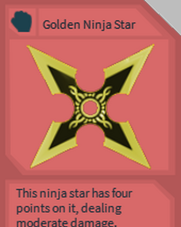 Golden Ninja Star Hexaria Wikia Fandom - ninja rouge roblox