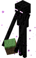Enderman with a block