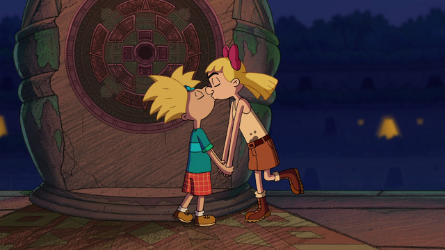 Image Hey Arnold The Jungle Movie Arnold And Helga Finally Kisspng Hey Arnold Wiki Fandom 7325