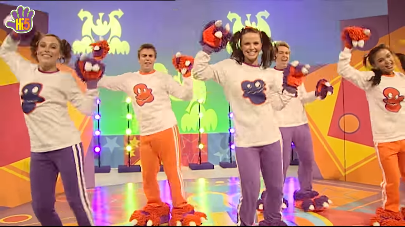 image hi 5 happy monster dance 2 png hi 5 tv wiki fandom
