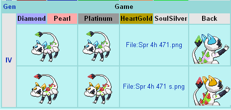 Crysine sprites