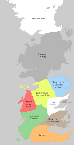 Siete Reinos pre Guerra de la Conquista