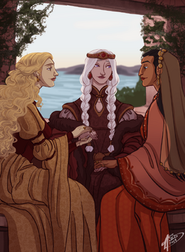 The Queen and Her Ladies by Naomi©