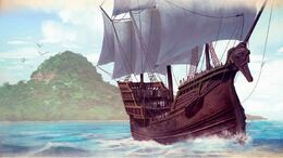 A swan ship of the Summer Isles by Marc Simonetti©