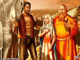 Drogo gives The Silver to Daenerys by Amoka©