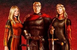Rhaenys, Aegon y Visenya Targaryen by Amoka©