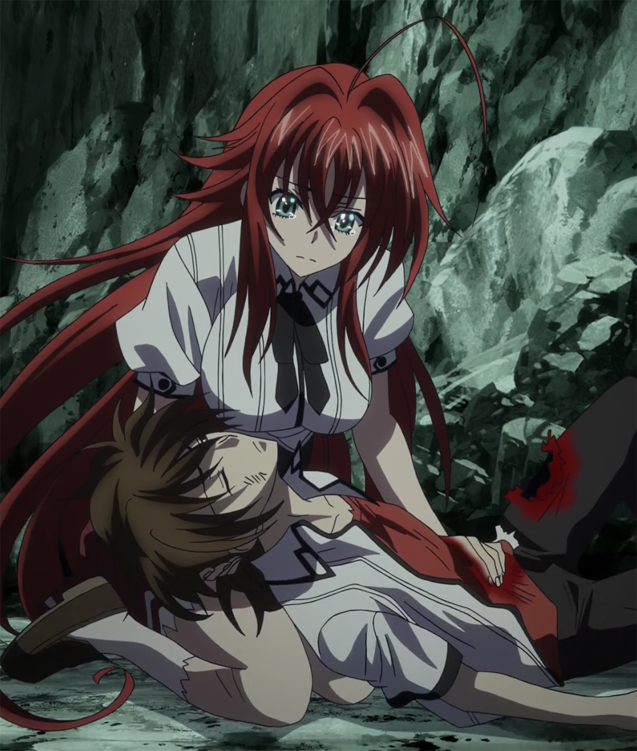 Image Rias tending to a mortally wounded Issei.jpg