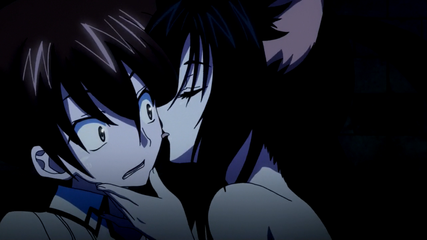 Image Kuroka licking Issei.png High School DxD Wiki.