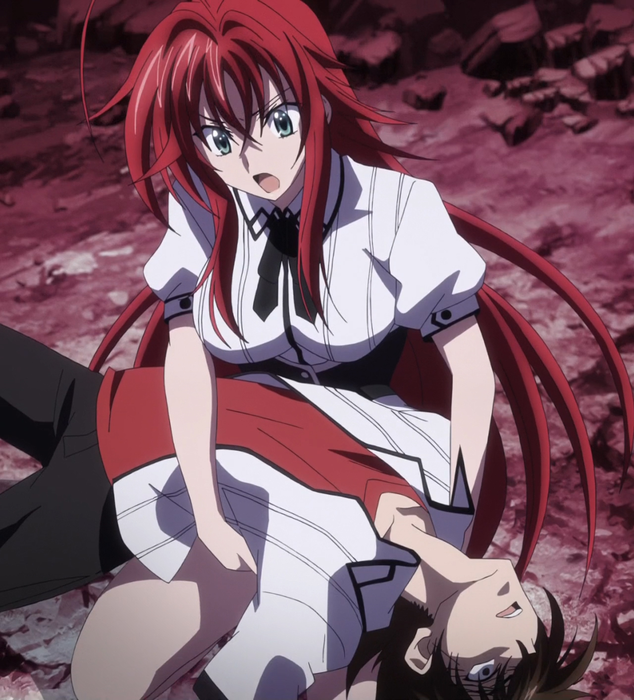 Image Rias frantically holding Issei.jpg High School